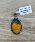 Bumblebee Jasper Oval Pendant