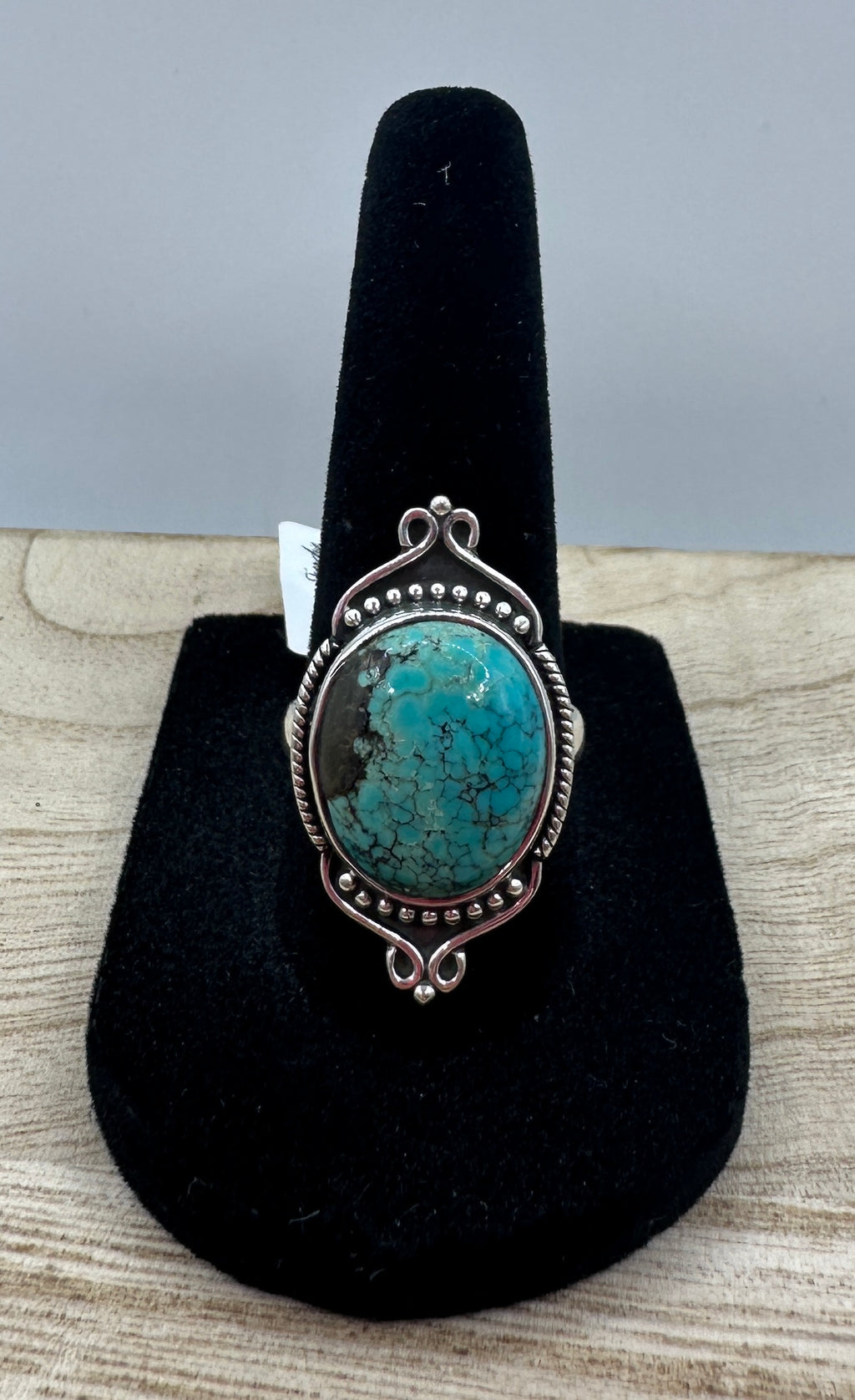 Tibetan Turquoise Ring Size 8