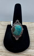 Tibetan Turquoise Ring Size 8