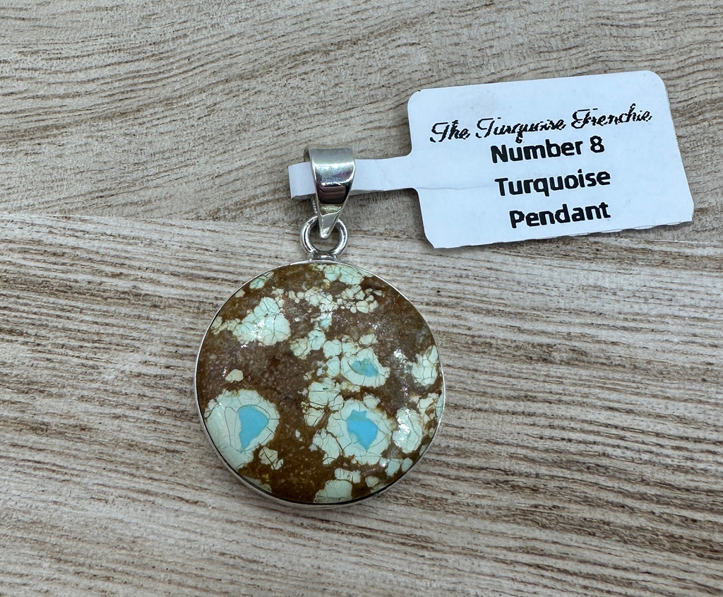 Number 8 Turquoise Pendant