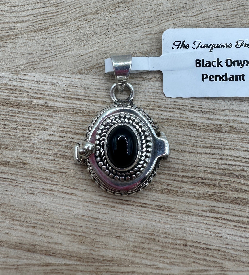 Black Onyx Poison Pendant