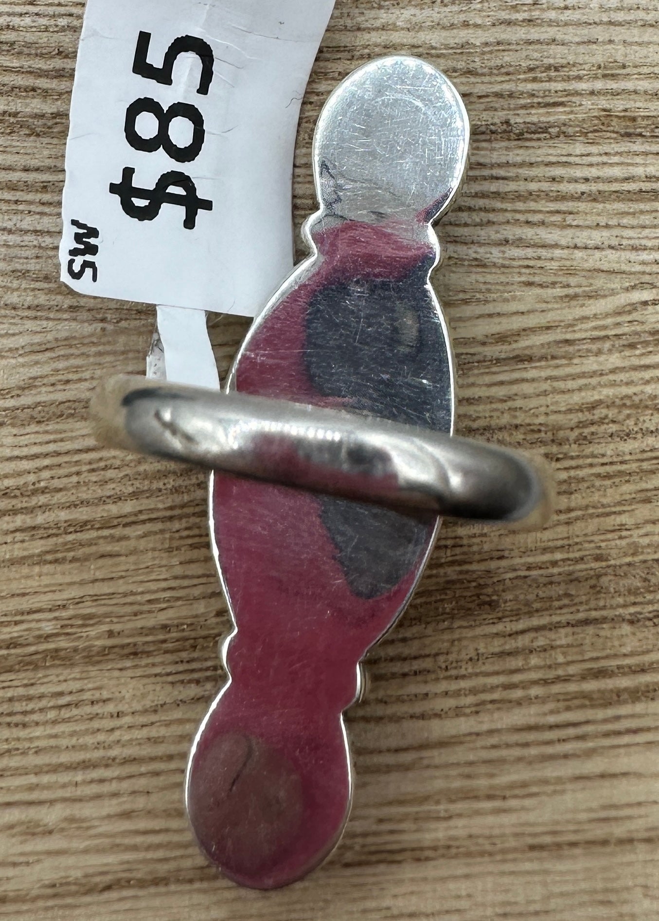 Red Rose Dahlia Turquoise Ring Size 10
