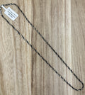 Black and Silver Chain 18in