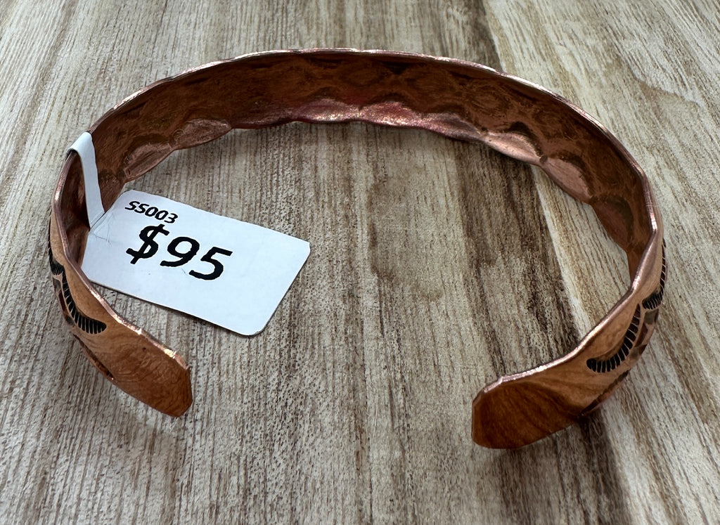 Stamped Copper Cuff