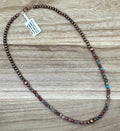Copper Pearls and Sea Sediment Jasper Necklace 18in