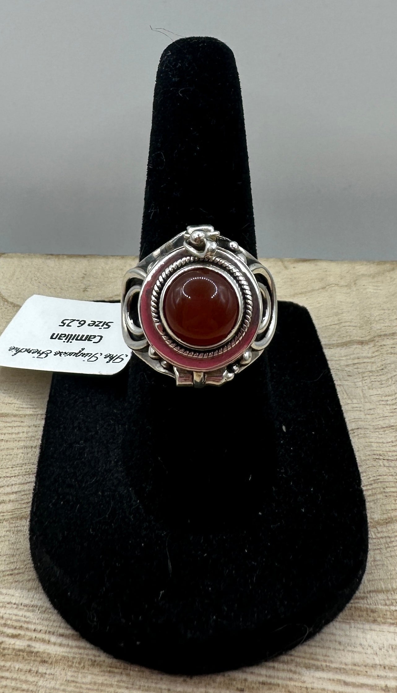 Carnelian Ring Size 6.25