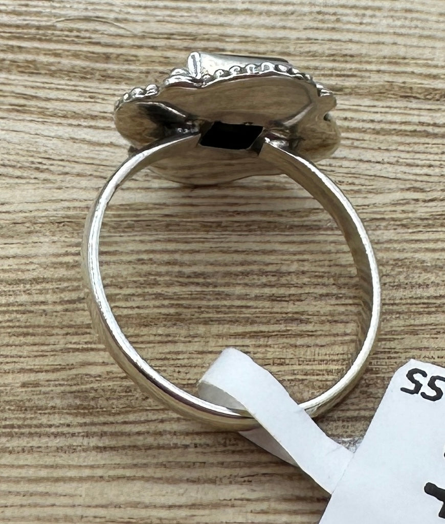 Black Onyx Ring Size 7.75