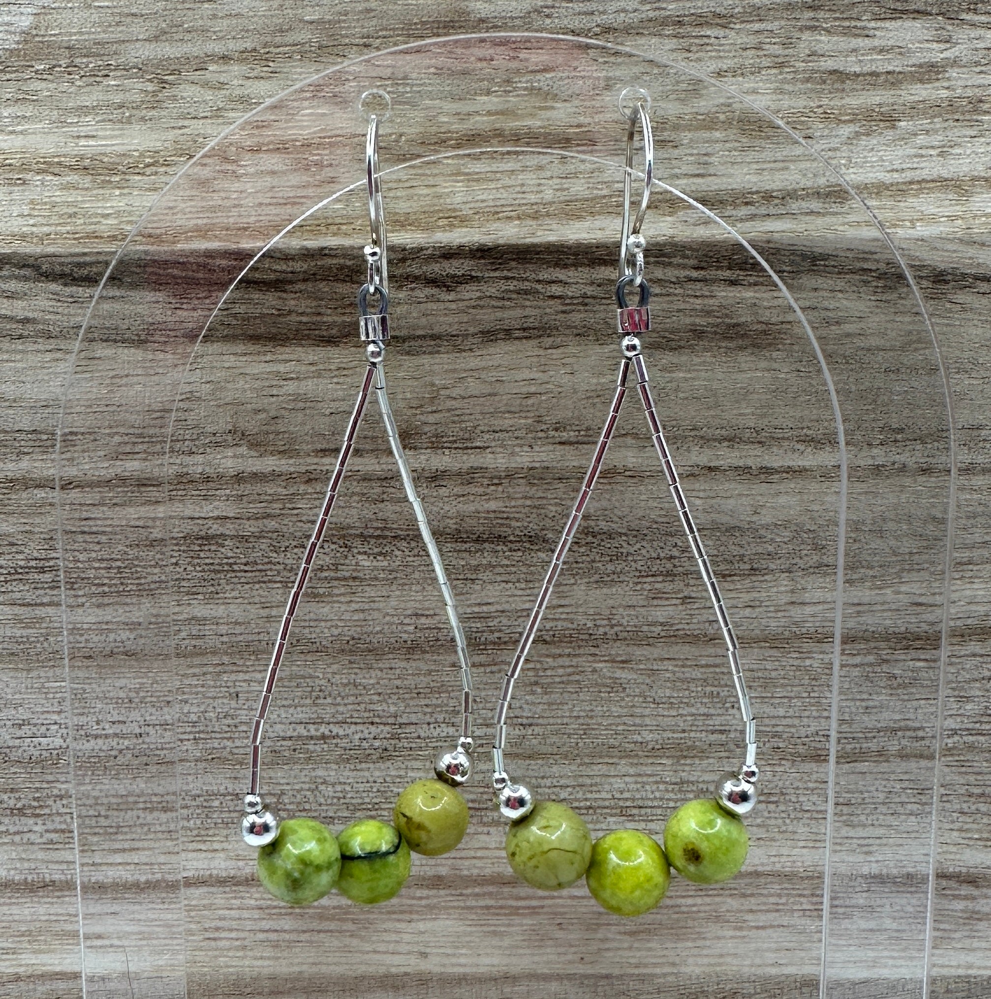 Green Turquoise Tear Drop Dangles