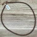 5mm Copper Pearl Necklace 18-20in