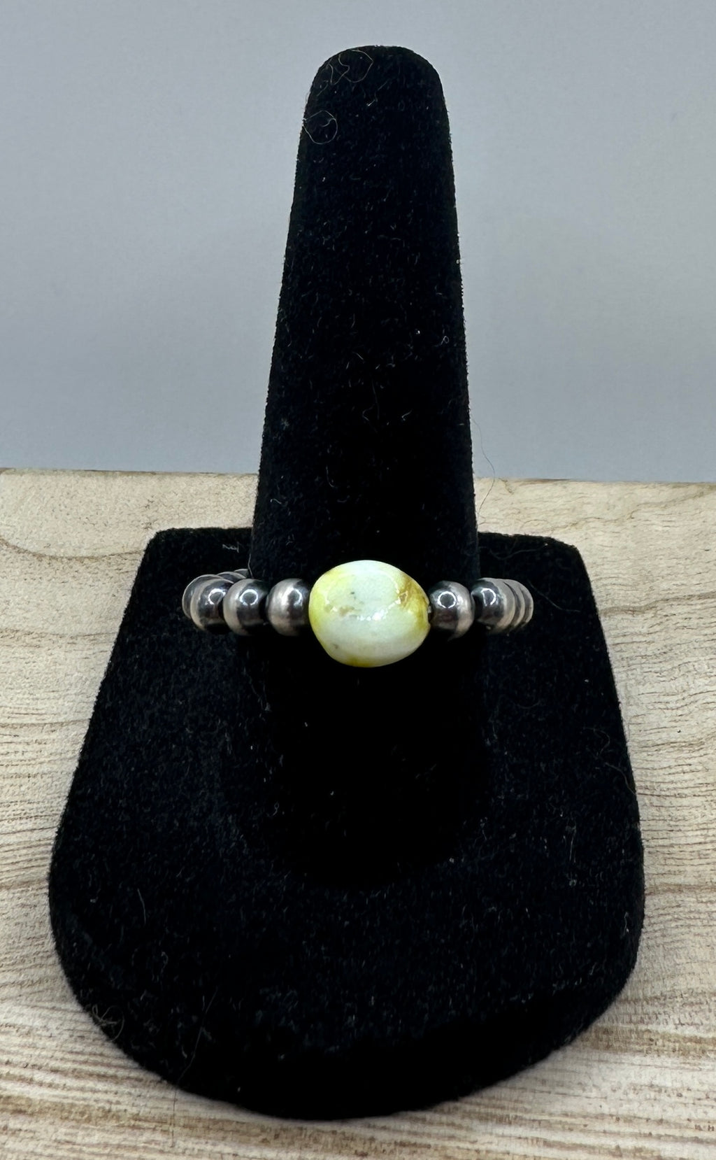 Palomino Turquoise And Desert Pearls Stretch Ring