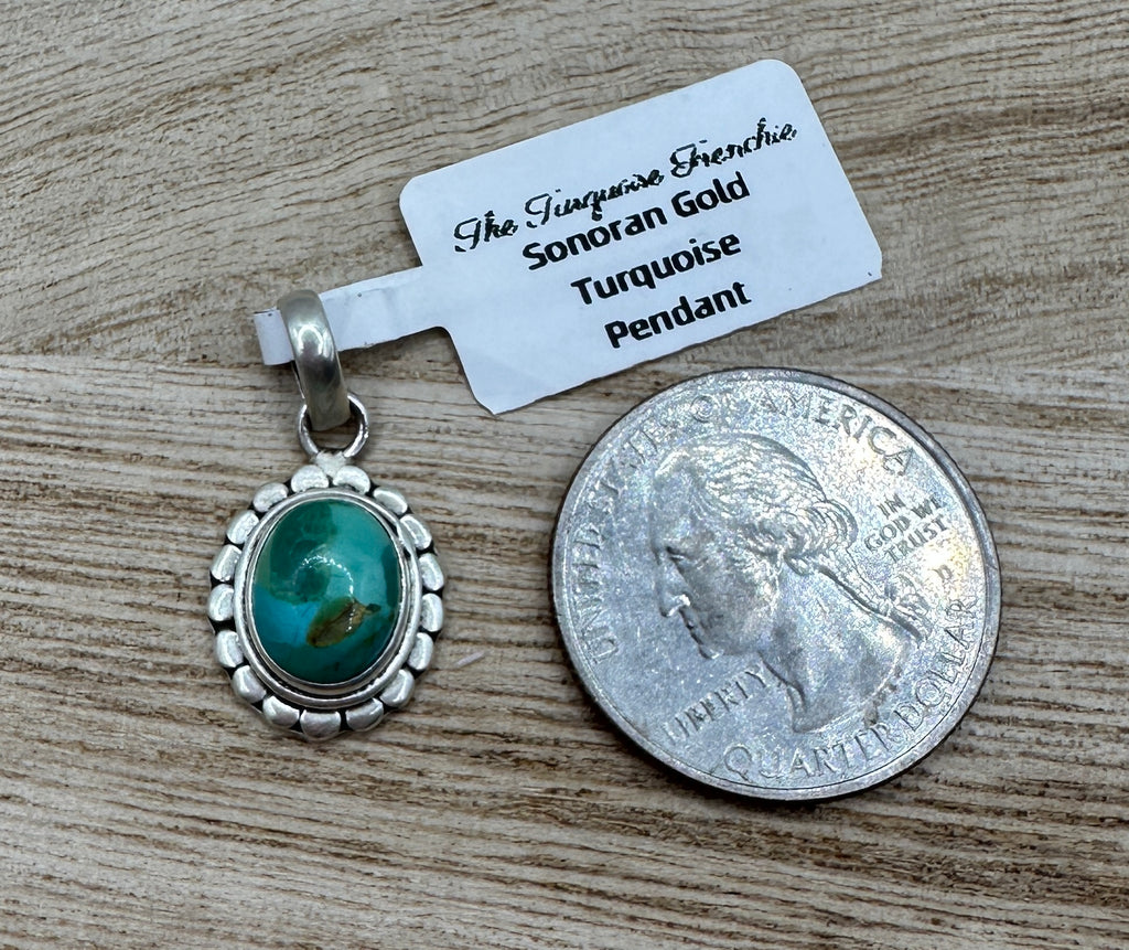 Sonoran Gold Turquoise Pendant