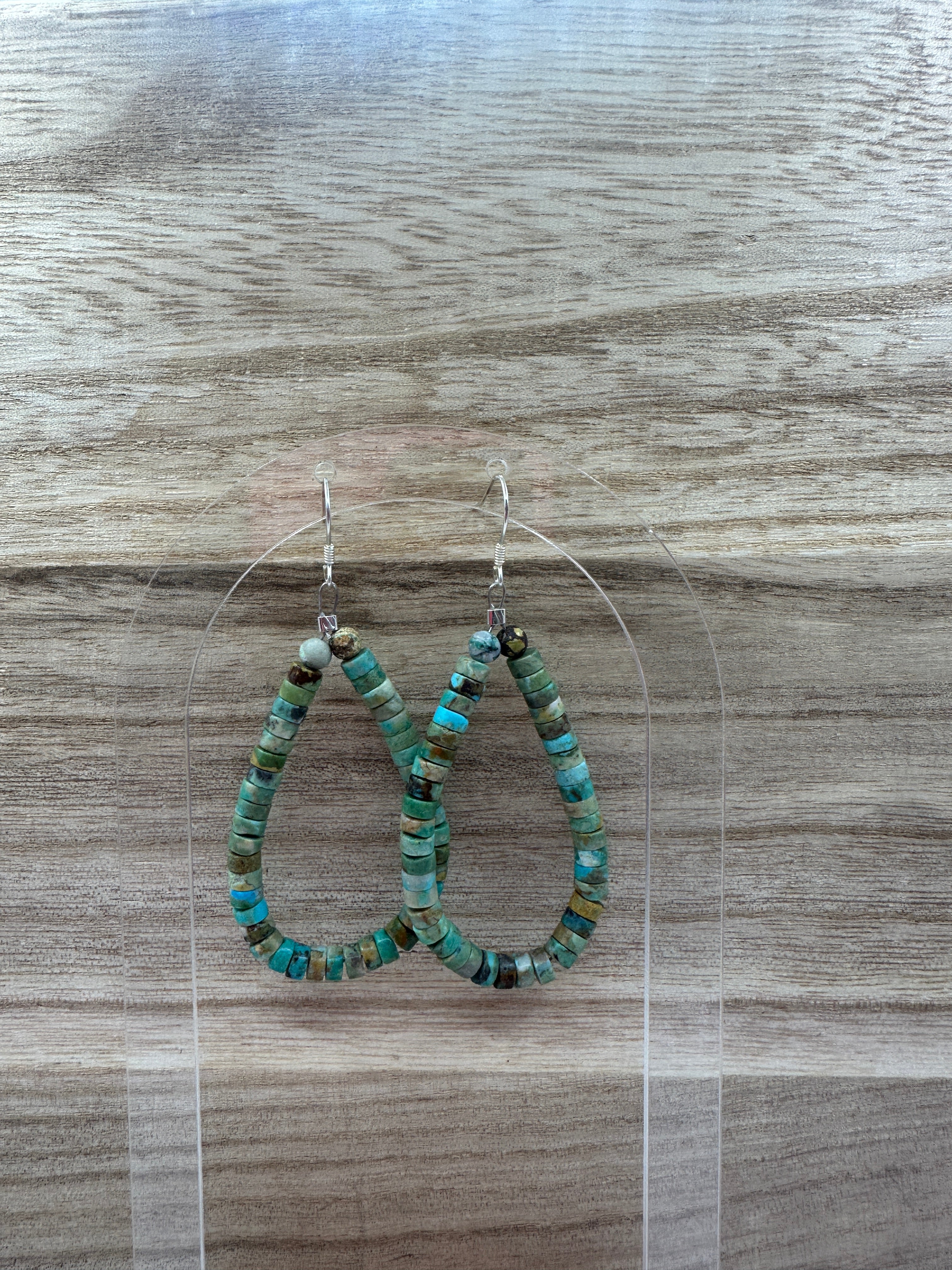 Heishi Green Turquoise Tear drops
