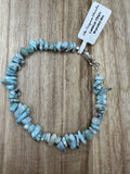 Larimar Chips Bracelet 8in