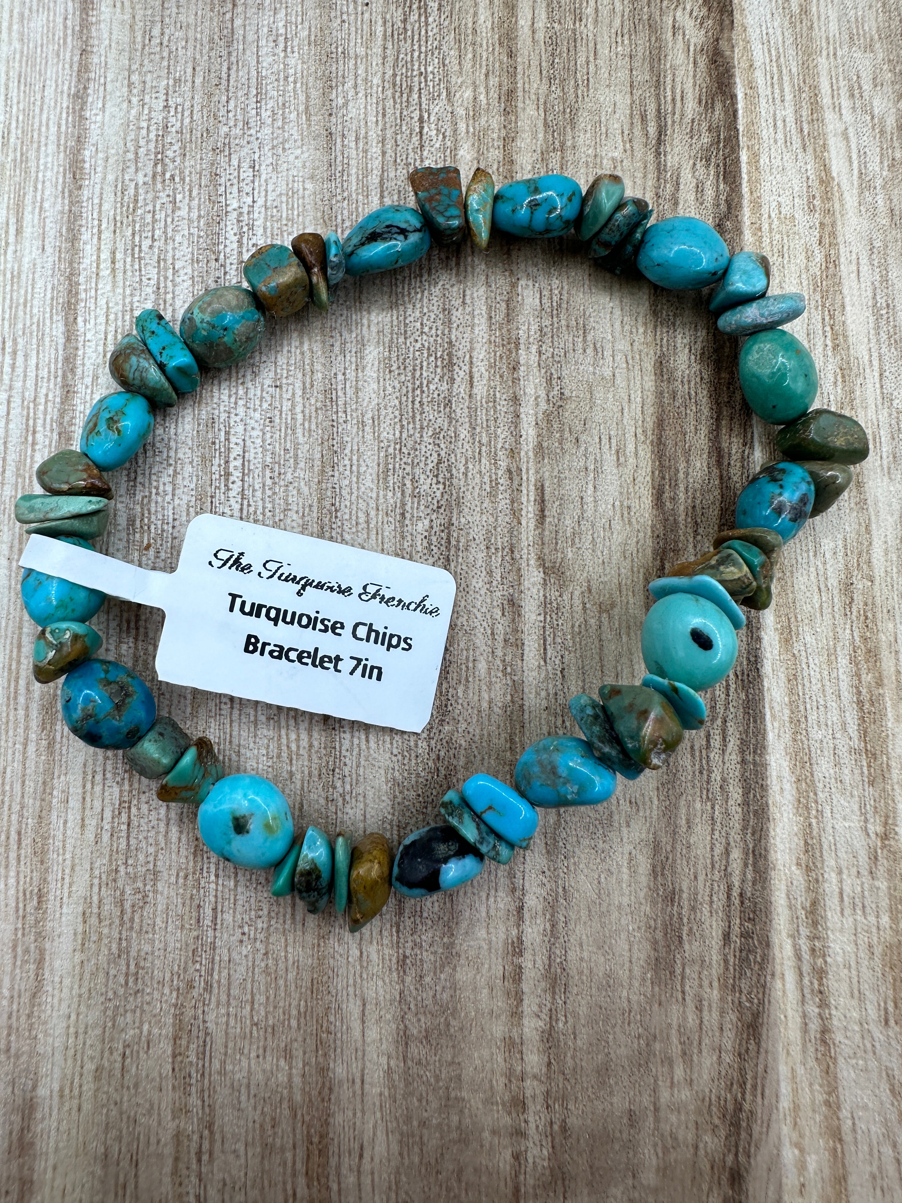 Turquoise Chips Stretch Bracelet