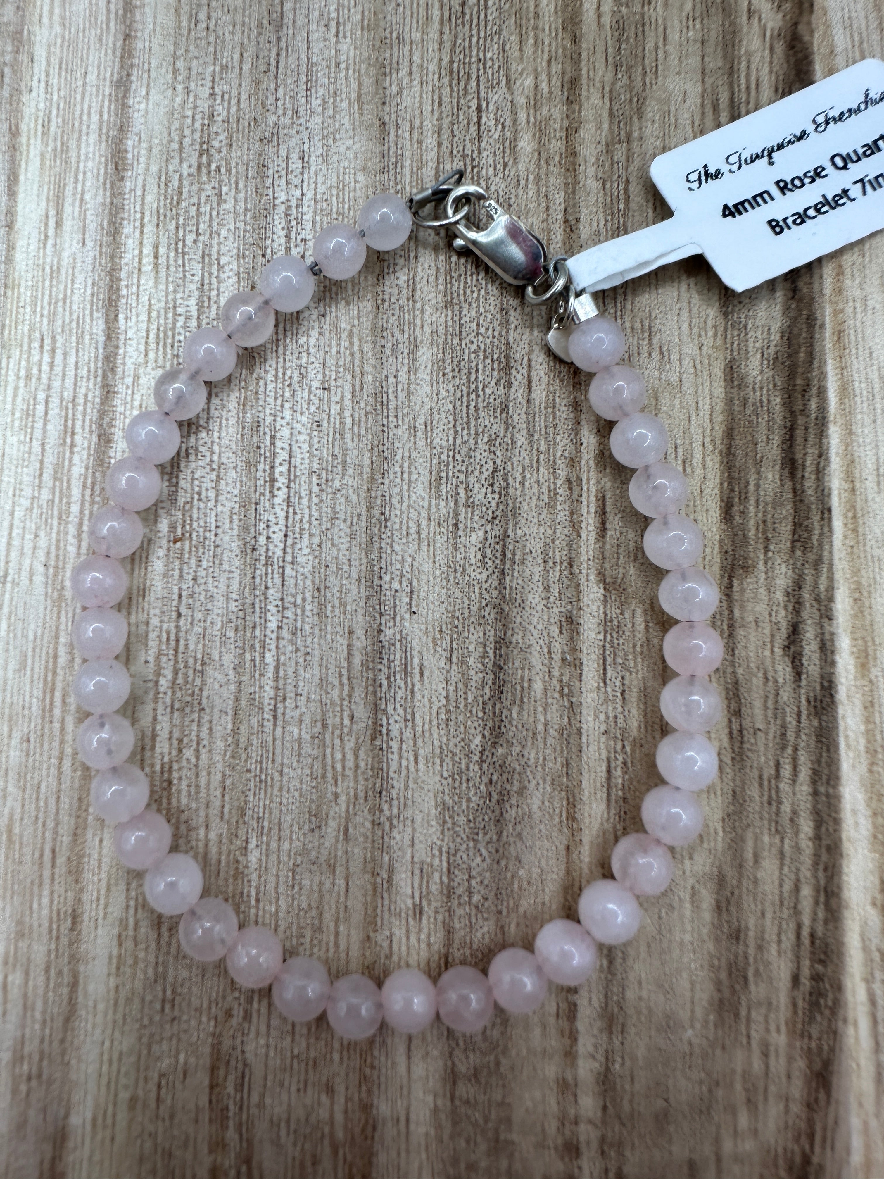 Rose Quartz 7in Bracelet