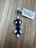 White Buffalo and Lapis Pendant