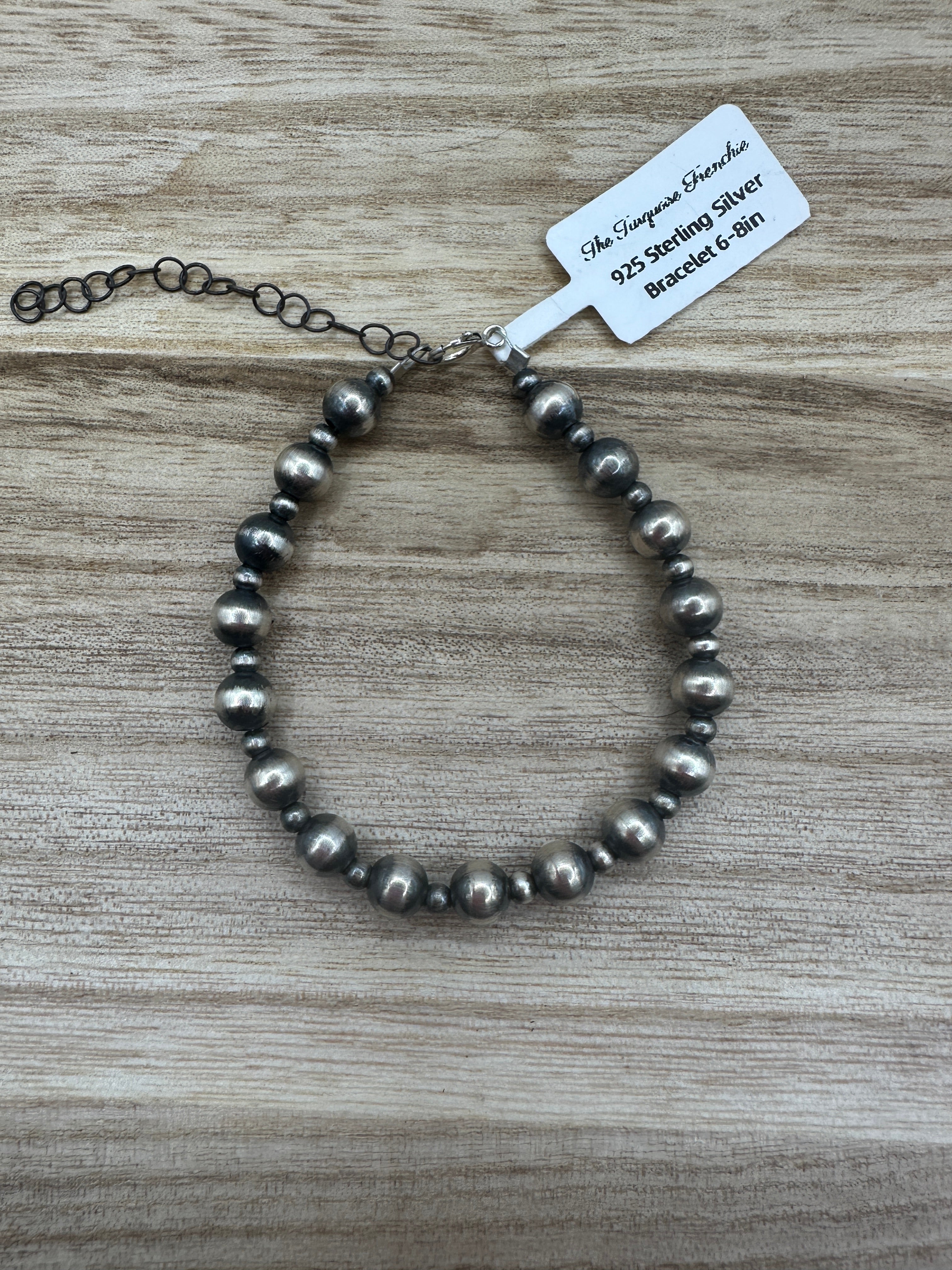 6mm and 2mm Desert Pearls Bracelet 6-8in